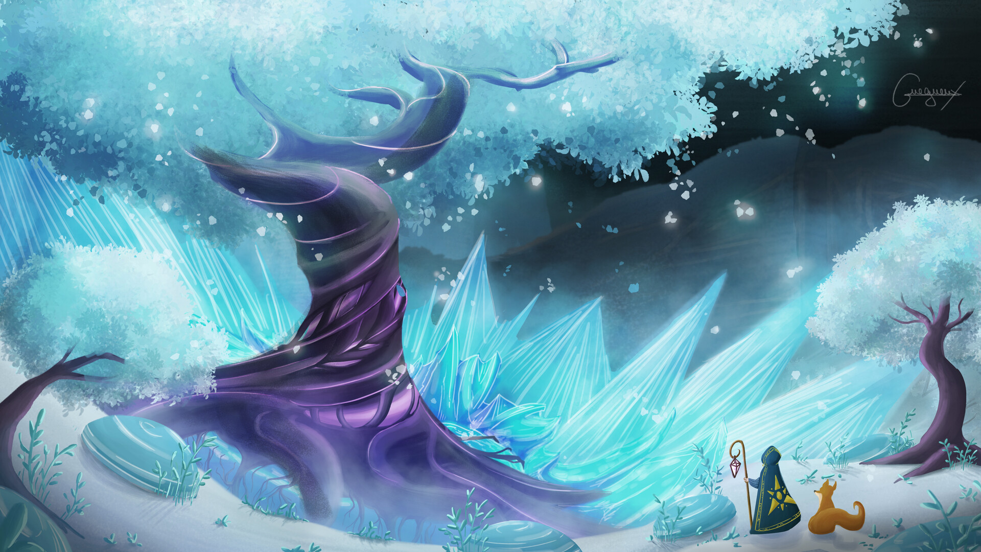ArtStation - Frozen Tree - Concept Art