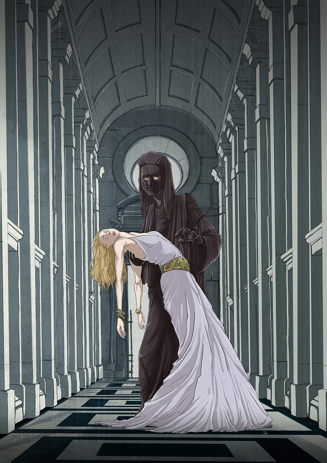BELPHEGOR
illustration pour la couverture de la nouvelle édition de Belphégor chez l'éditeur BANQUISES &amp; COMETES