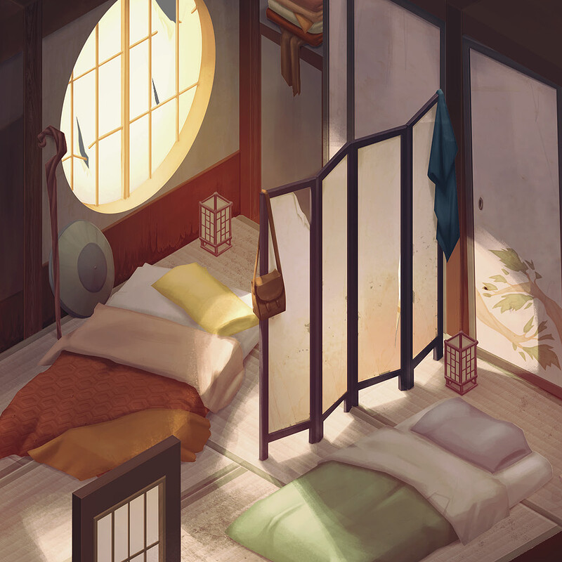 Toki's Room from The Primals (Isometric Environment and Lighting Study)