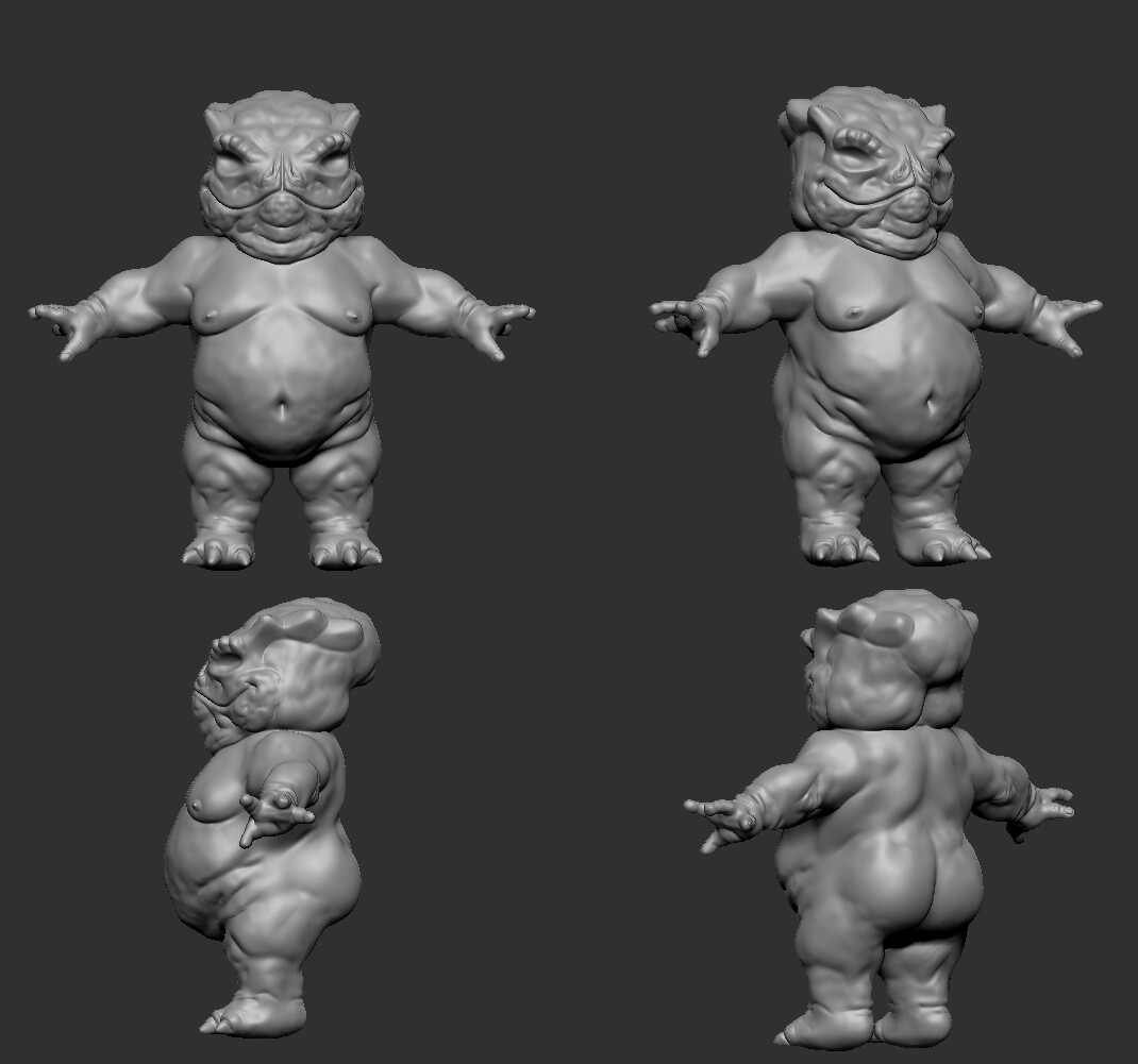 High Poly sculpt of my little baby