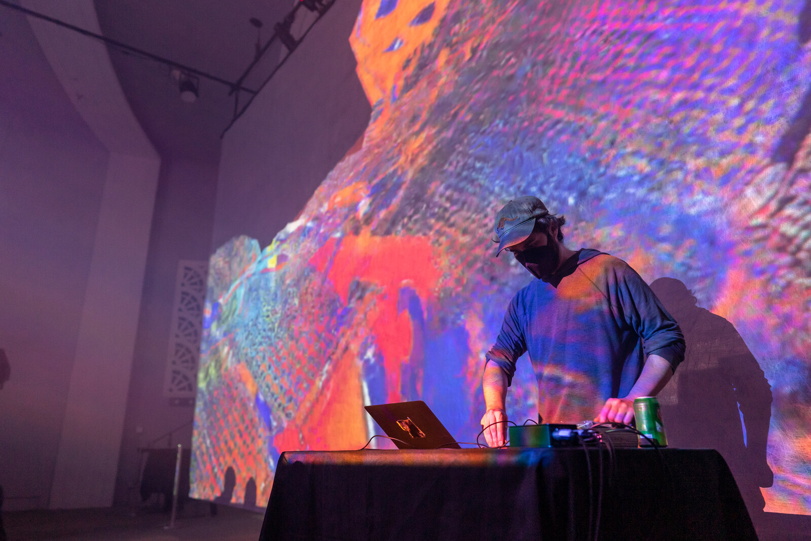 Live at Algorithmic Art Assembly, March 2022, photo by Dan Gorelick