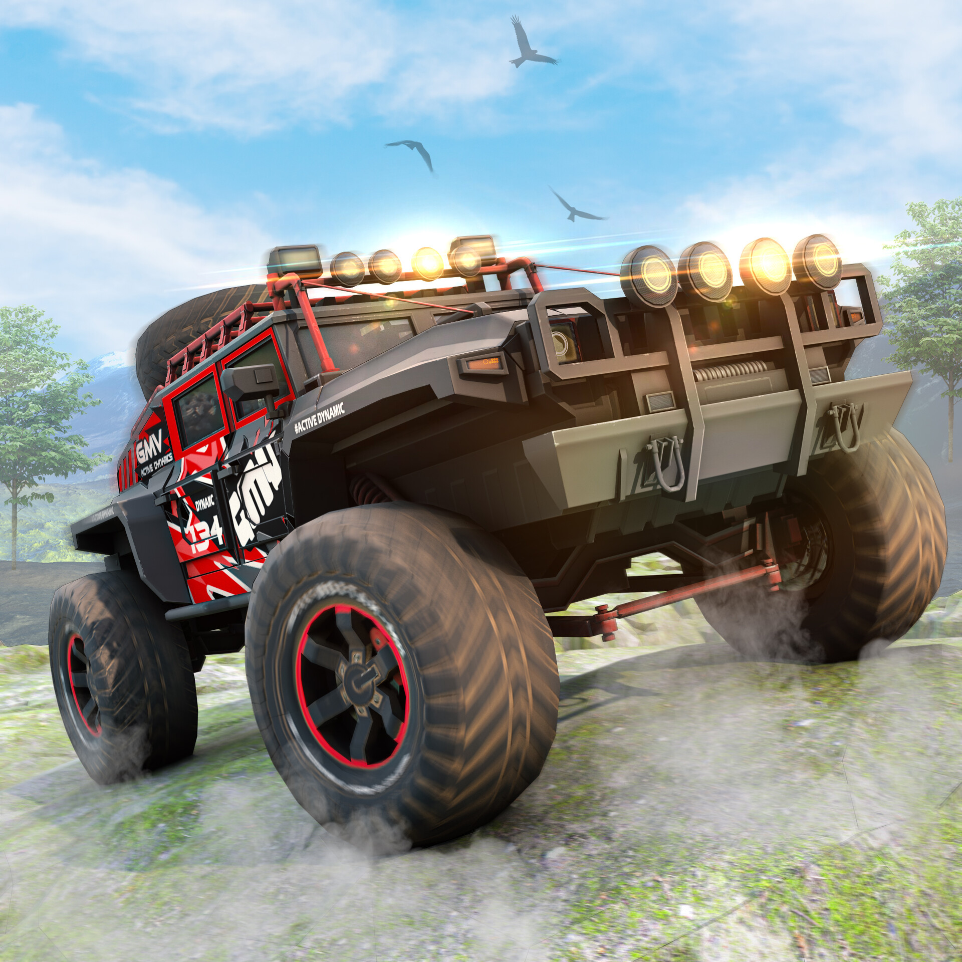 ArtStation - Offroad Jeep Adventure