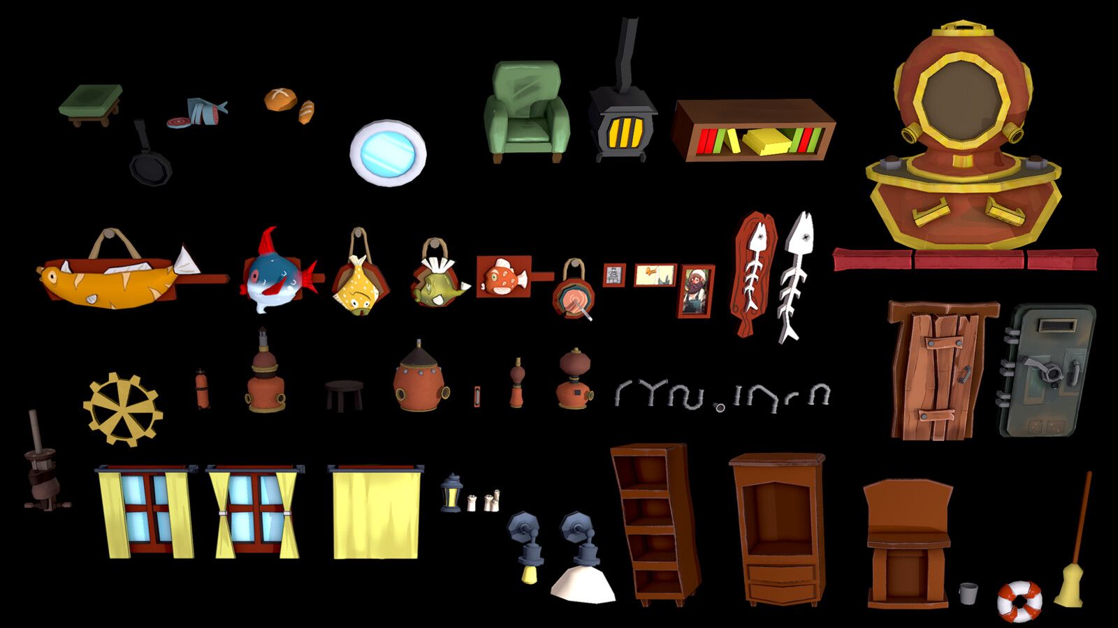 Showroom Assets : Modeling &amp; Texturing
