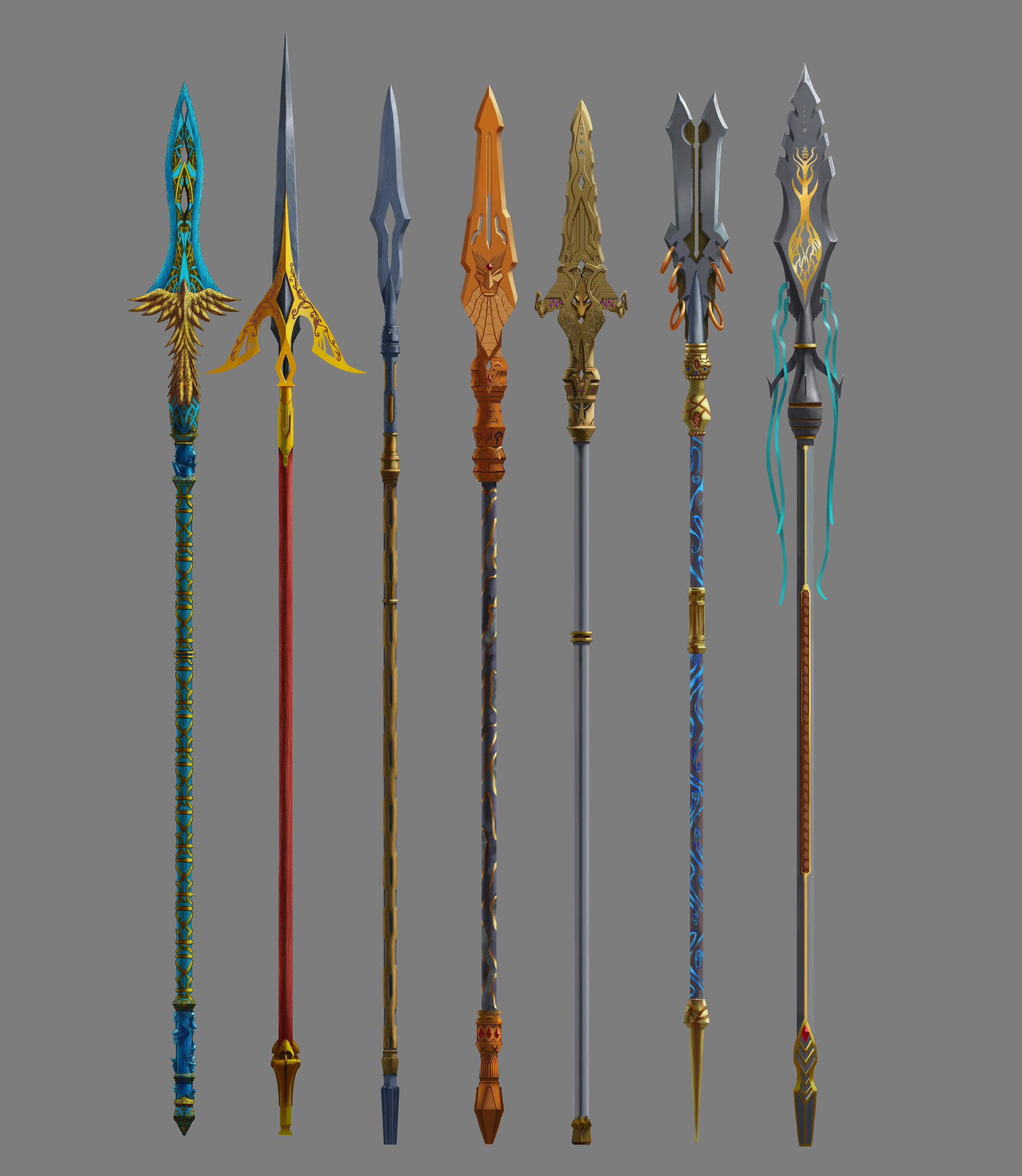 ArtStation - Royal Guard Spear Concepts