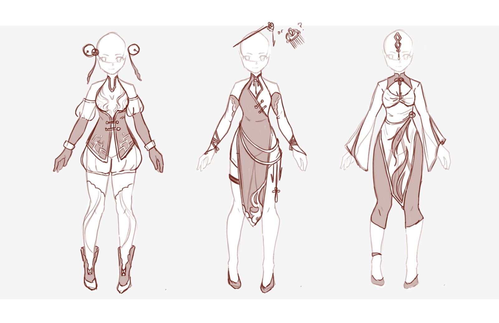Outfit sketches
