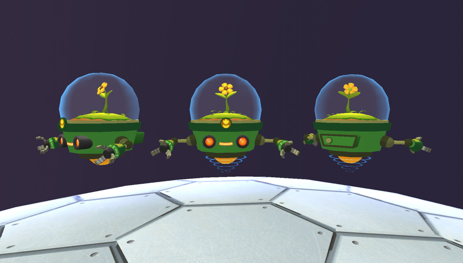 EcoBot, the Earth Day character for MathTango Starbase