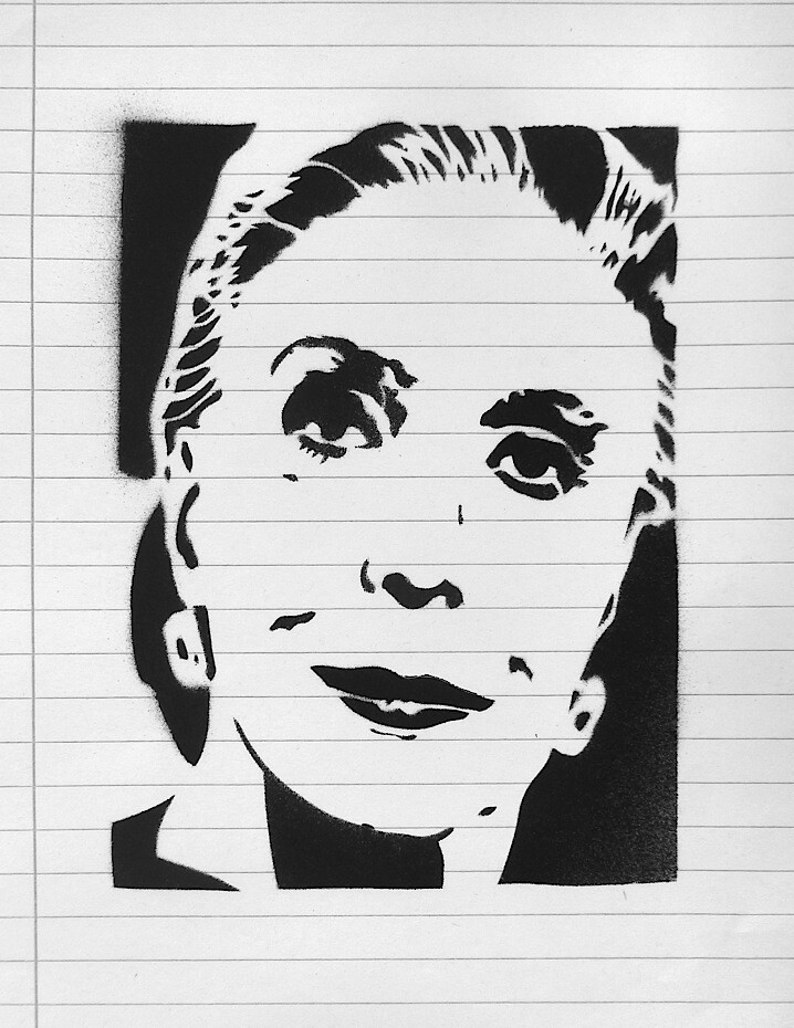 ArtStation Stencil portrait