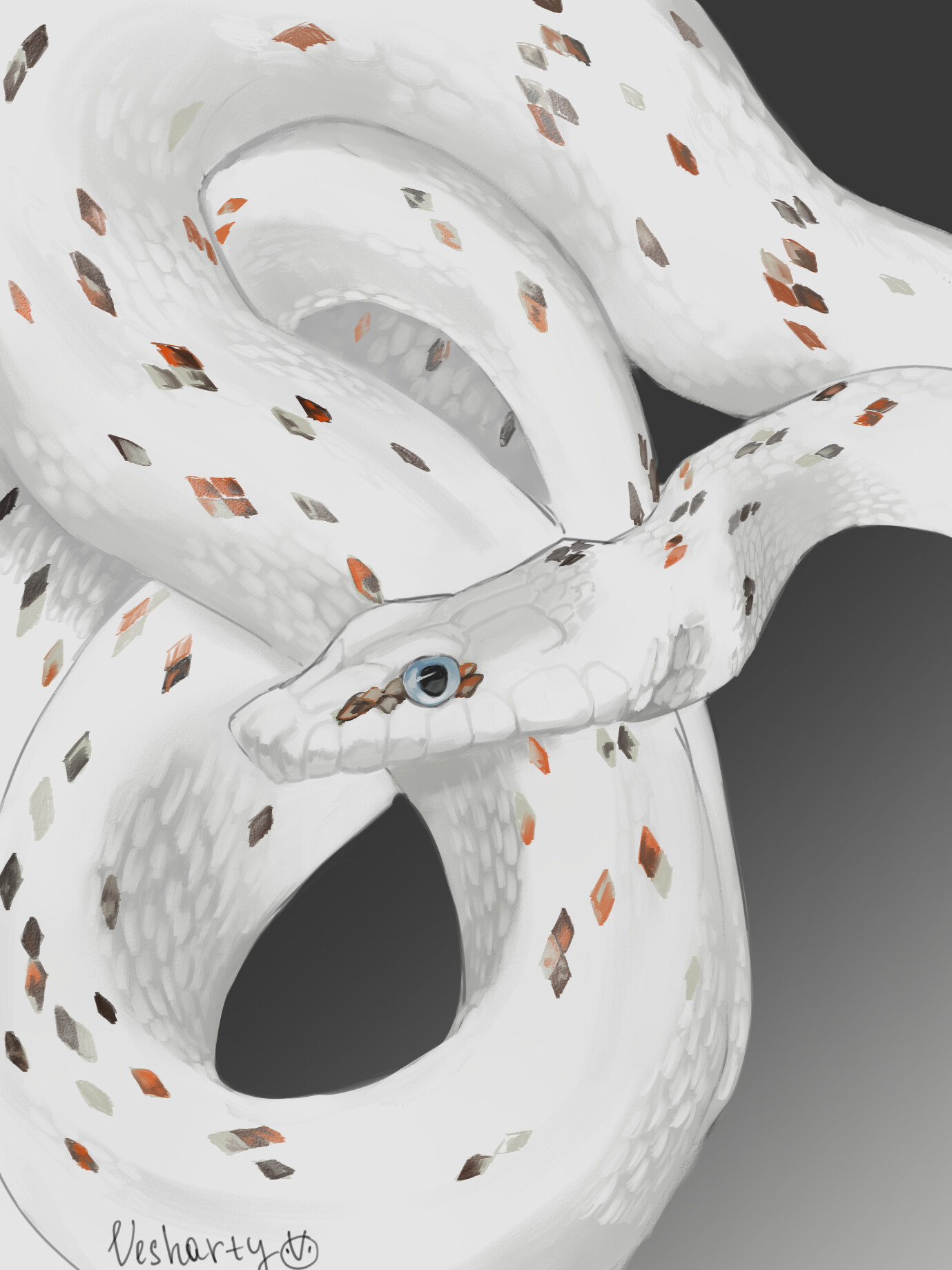 ArtStation White snake