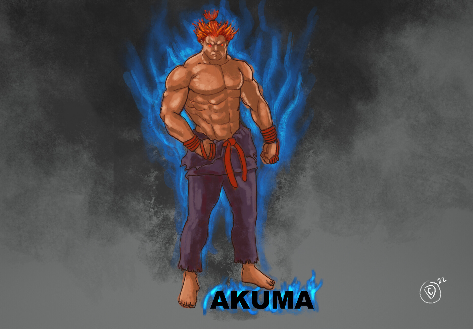 ArtStation - Akuma - Street fighter