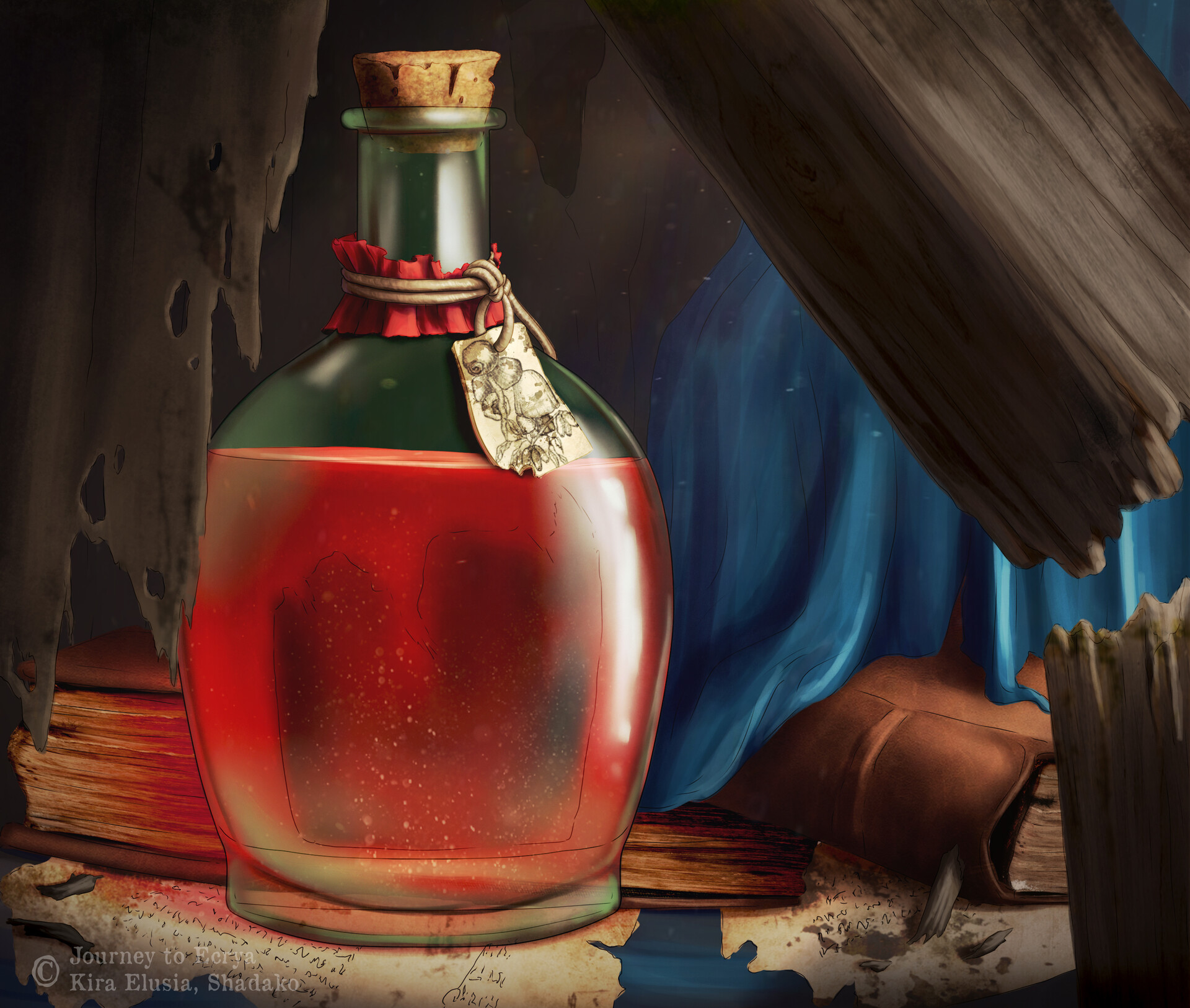 ArtStation Journey to Ecrya Wine Stash