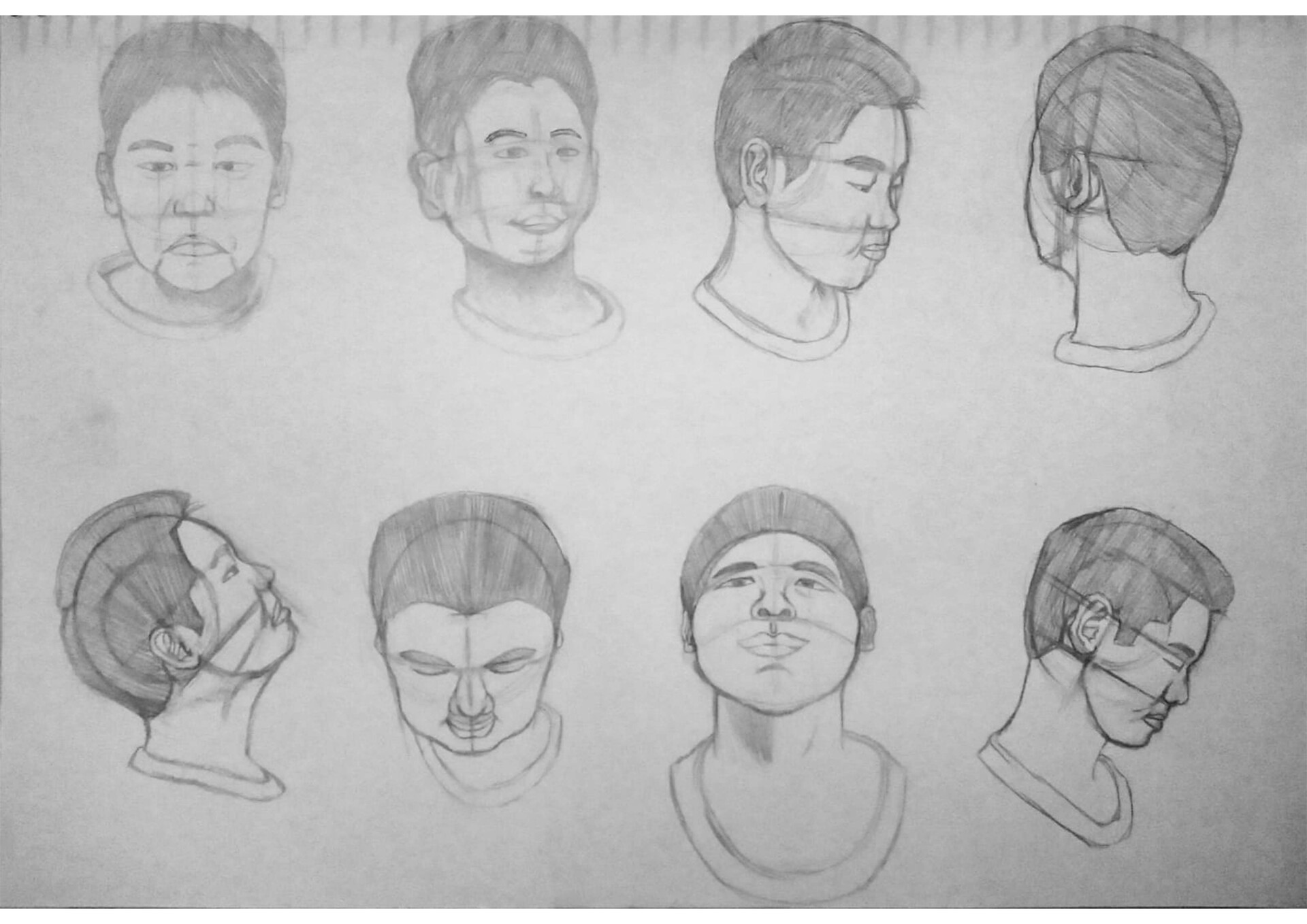 ArtStation Head Rotation & Gesture Drawings