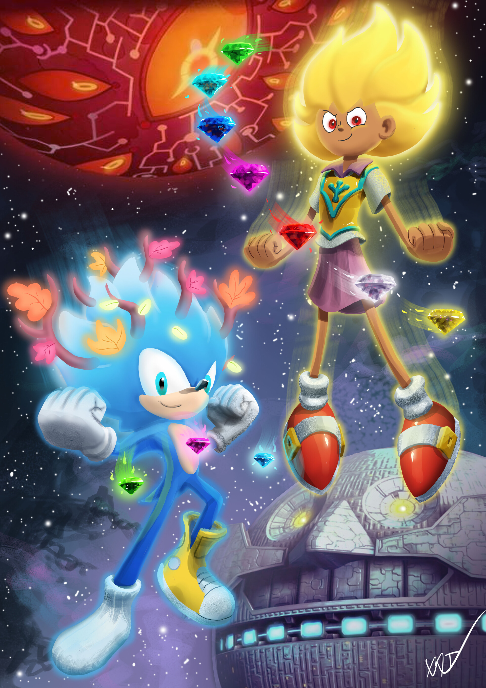 ArtStation Sonic And Anne Power Swap artstation-sonic-and-anne-power-swap