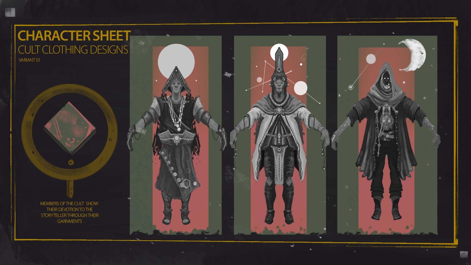 Cultist clothing variations