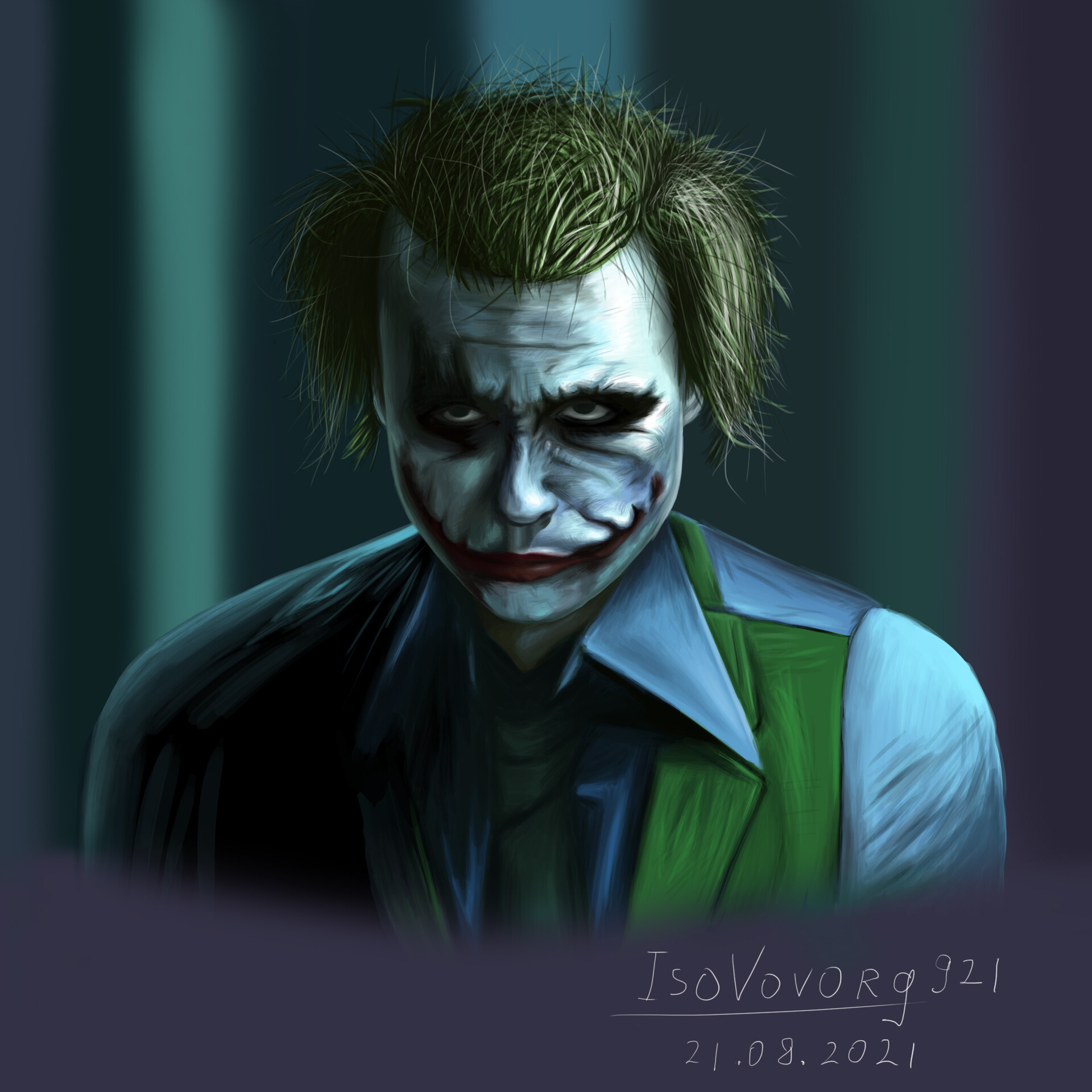 ArtStation - Joker of Heath Ledger