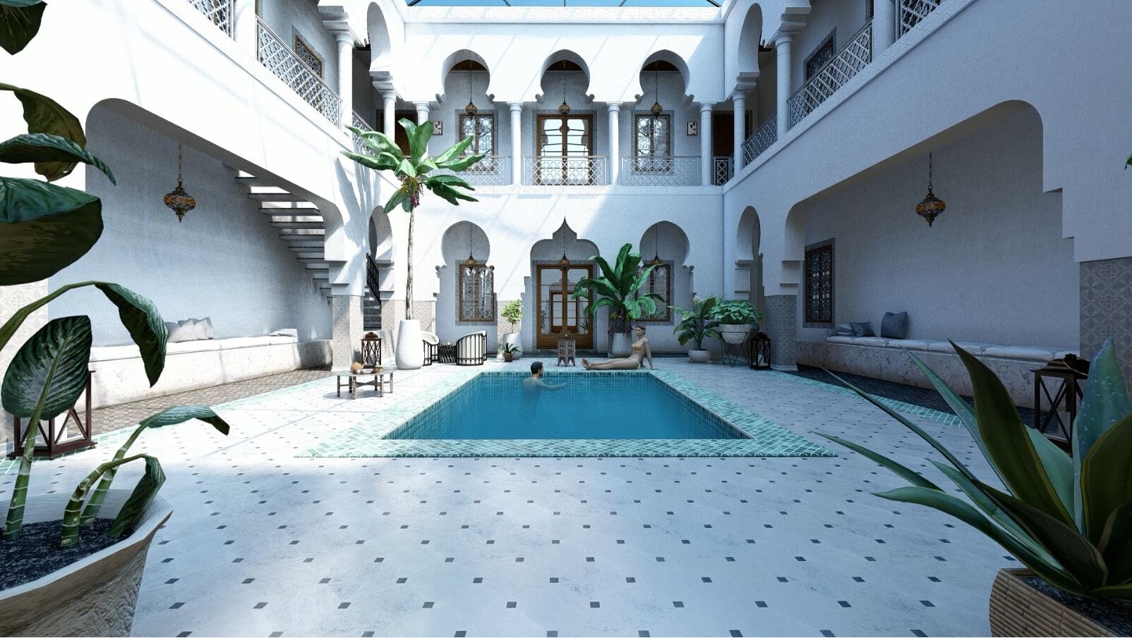 ArtStation Moroccan Bath