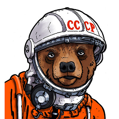 Alexandru bucur cosmonaut bear sig 1000