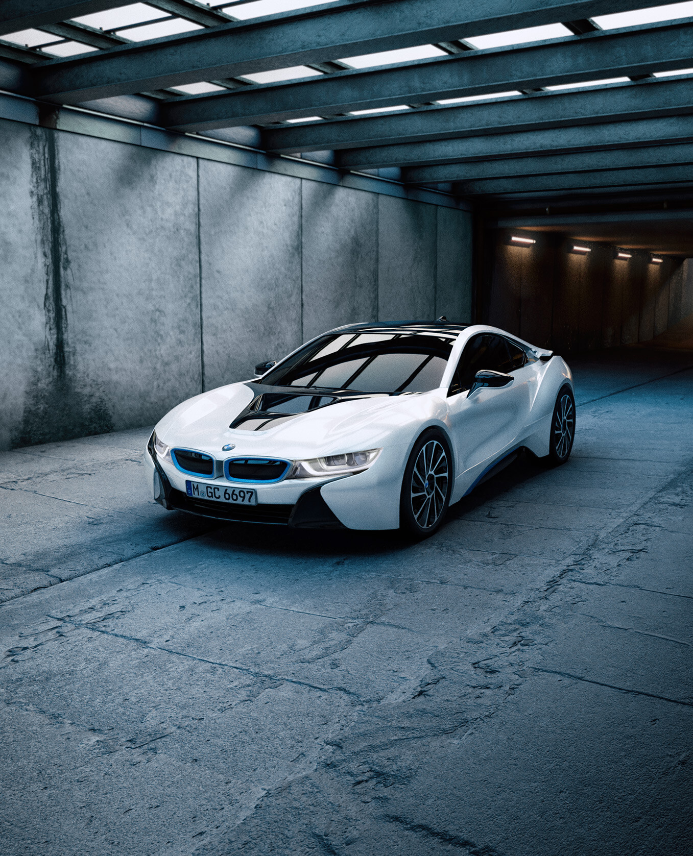 ArtStation - BMW i8 Photorealistic Scene Recreation