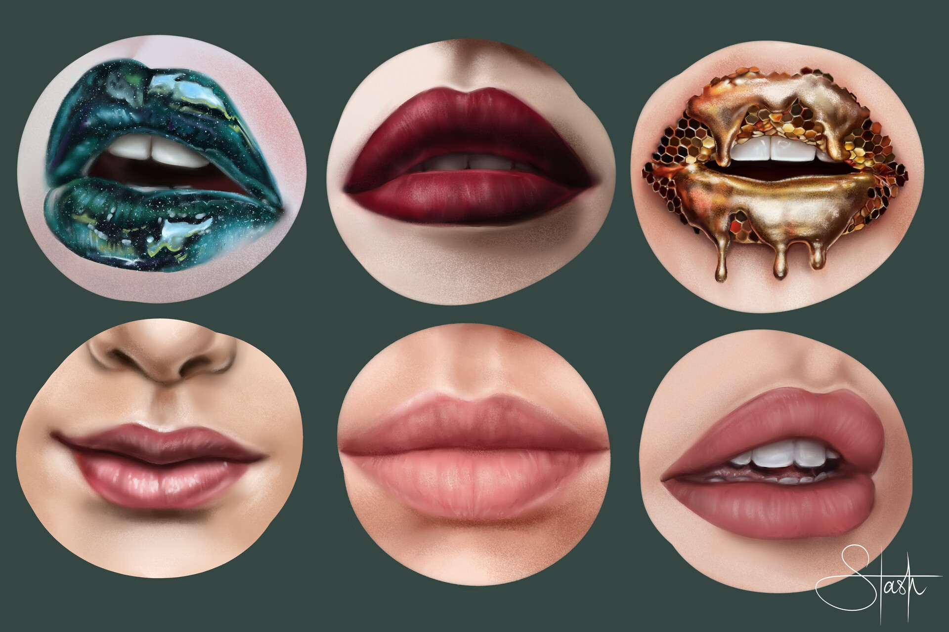 Artstation Lip Study