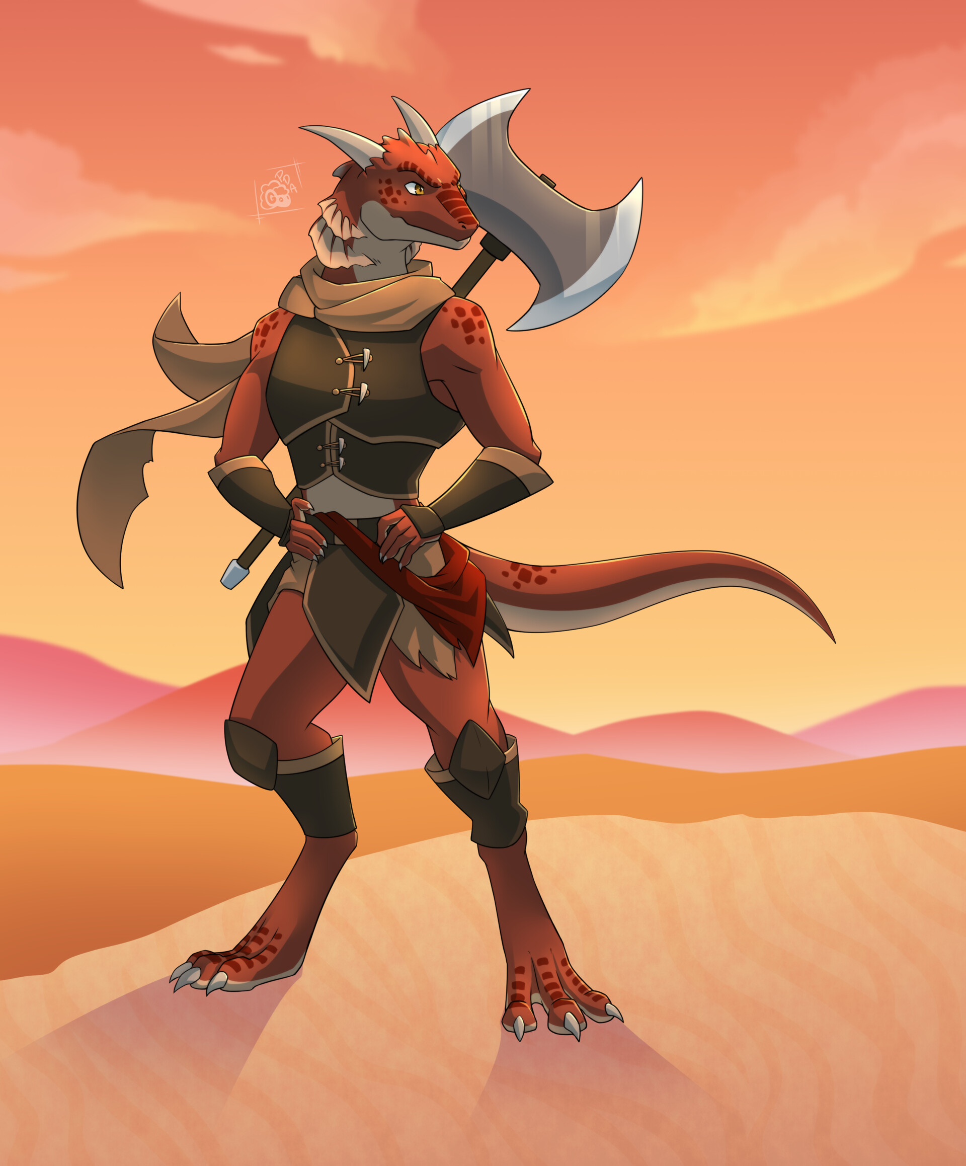 ArtStation - Desert Lizardfolk