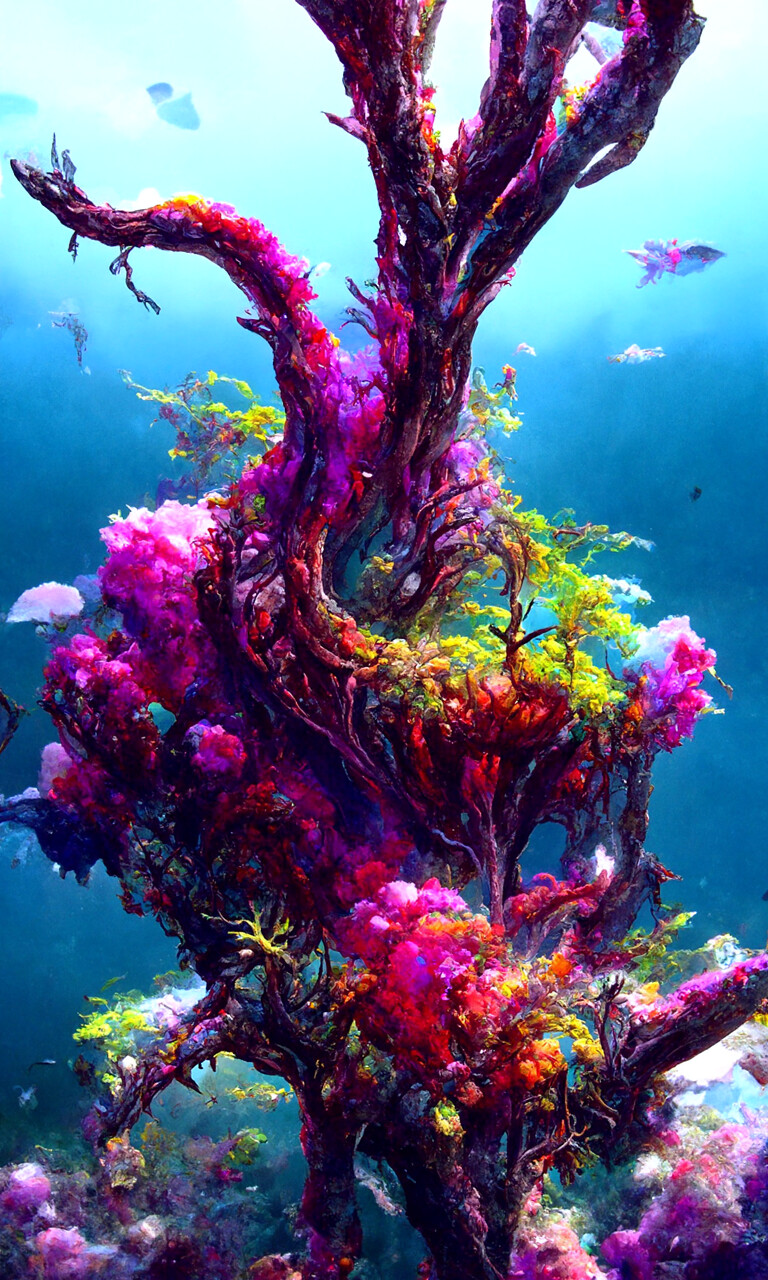 ArtStation - Underwater trees