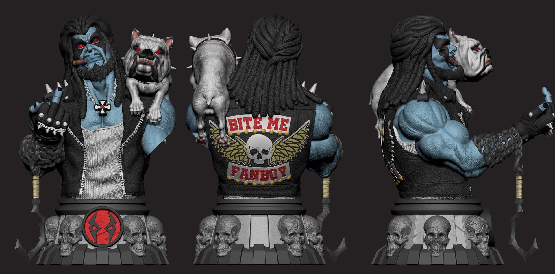 ArtStation Lobo DC comics bust