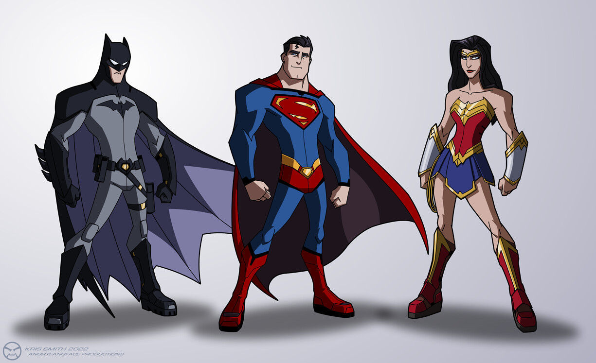 ArtStation - Batman, Superman & Wonder Woman