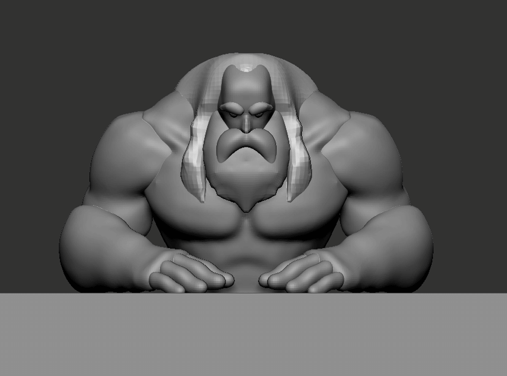 sculpting process from blockout to polish base