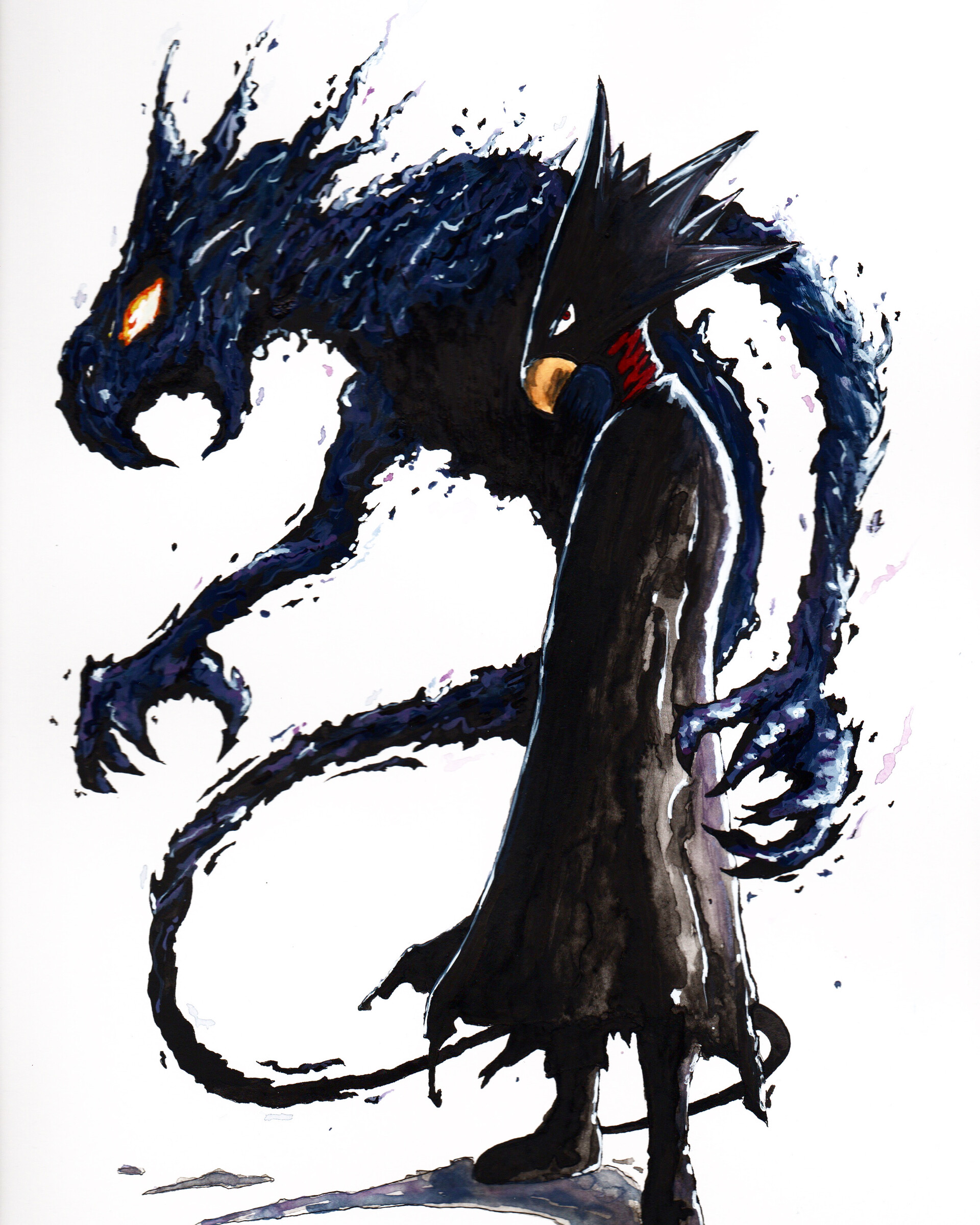 ArtStation My Hero academia Fumikage Fanart Dark Shadow