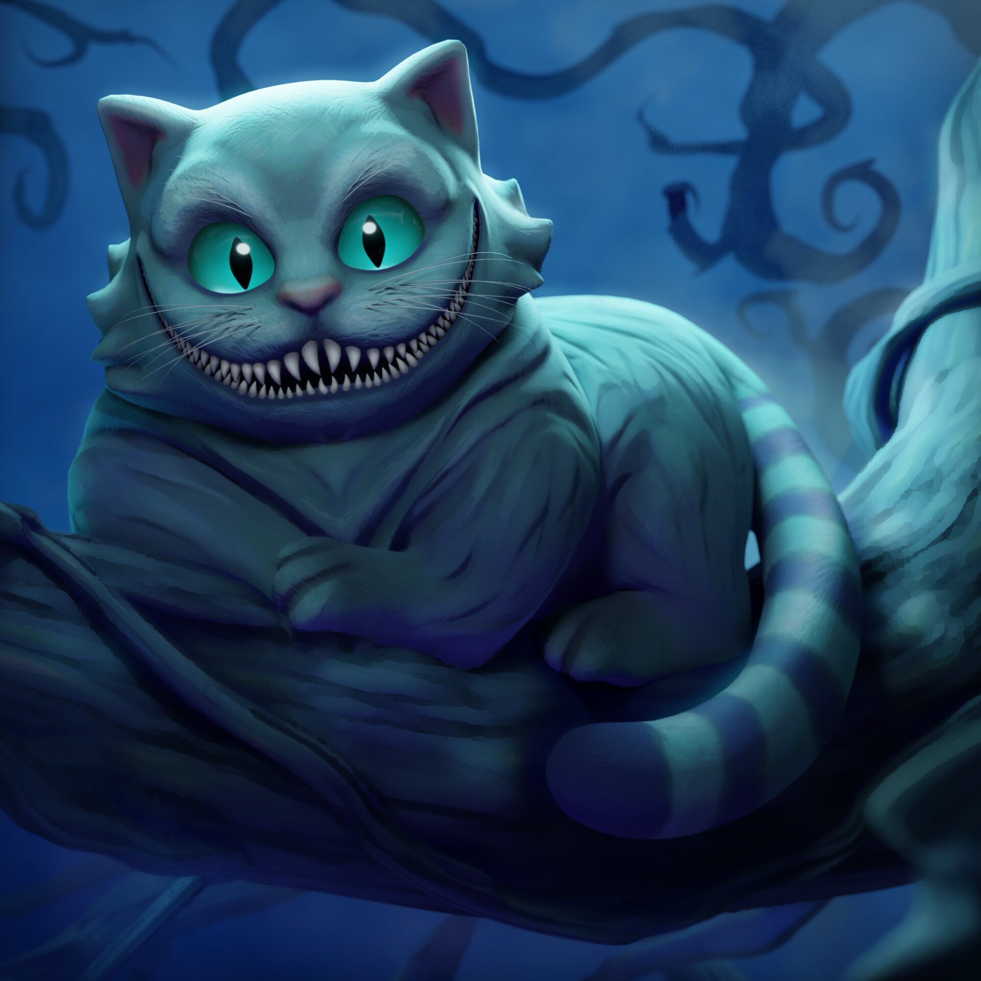 ArtStation - Cheshire Cat from Alice in Wonderland