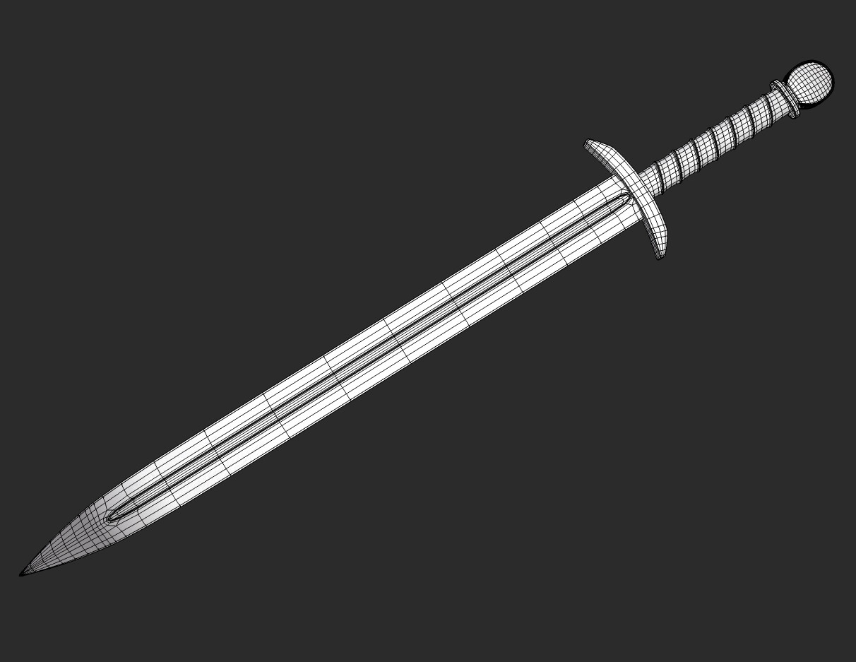 Sword wireframe