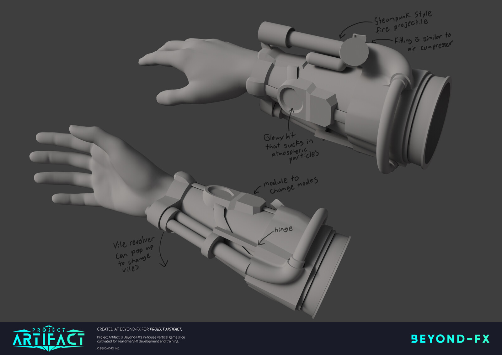 More design refinements and callouts for the team and animator.