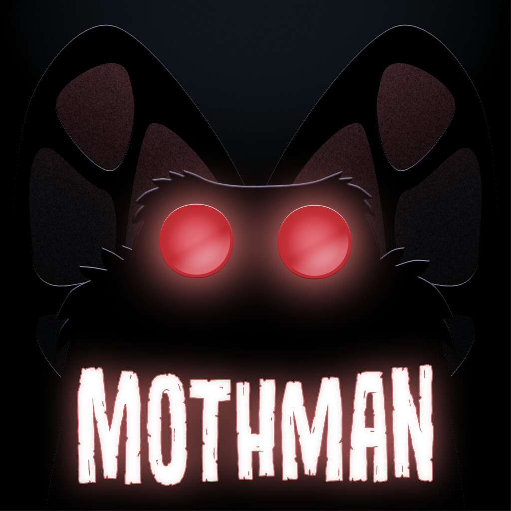 In West Virginia folklore, the Mothman is a humanoid creature reportedly seen in the Point Pleasant area from November 15, 1966, to December 15, 1967. It is often sighted concurrent with UFO activity.

Print: https://artstn.co/pp/V5Lj3