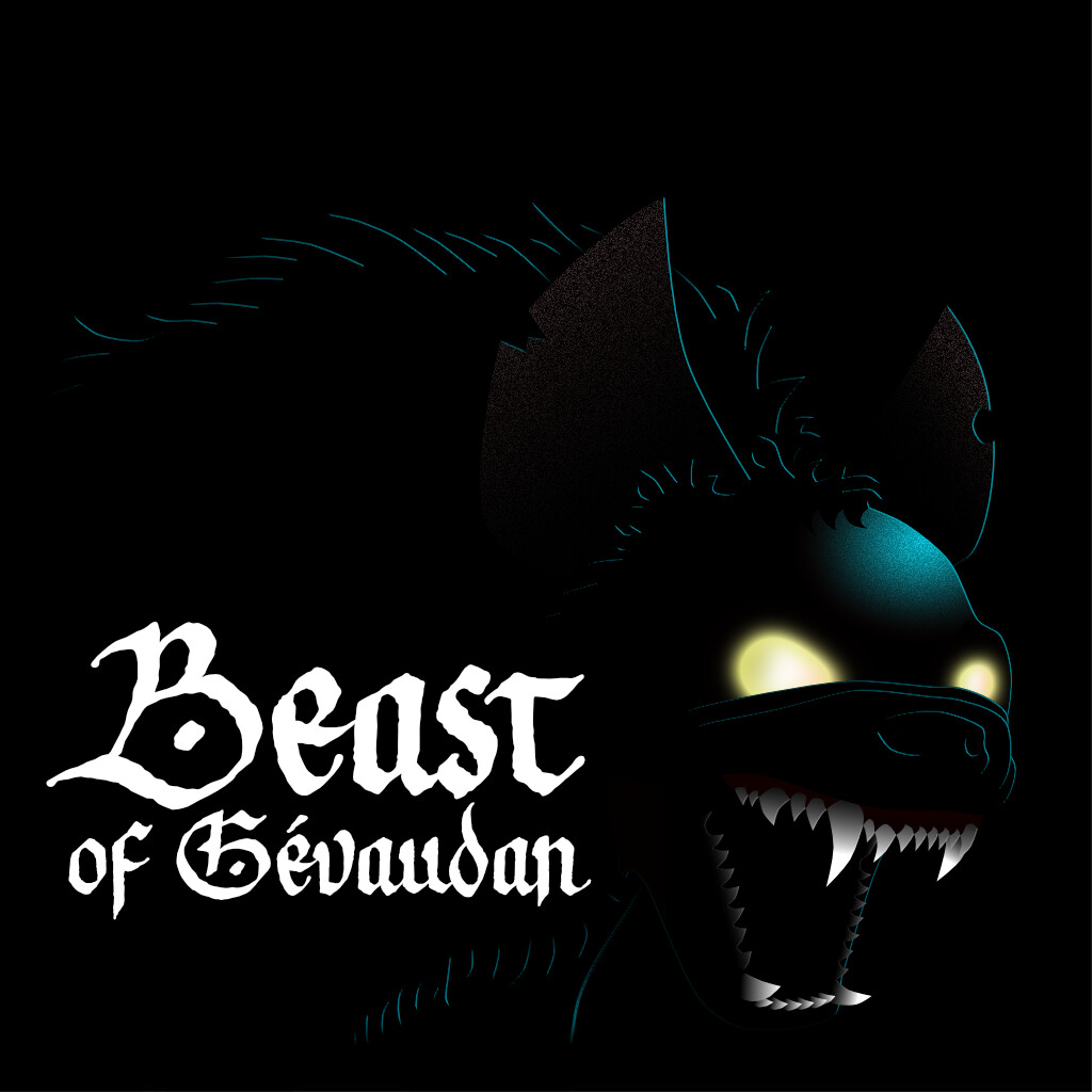 The Beast of Gévaudan is the historic name associated with an unidentified man-eating animal (or animals) that terrorised the former province of Gévaudan, in France between 1764 and 1767.

Print: https://artstn.co/pp/oalQ3