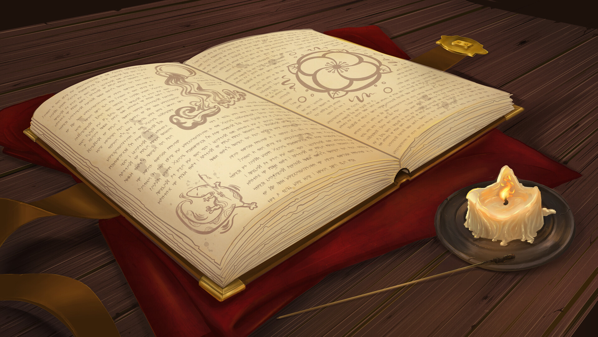 ArtStation Grimm's Spell Stand Alone Scene from "Lythe the Witch"