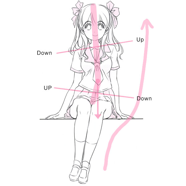 Anime Art Academy Using contrapposto to create beautiful sitting