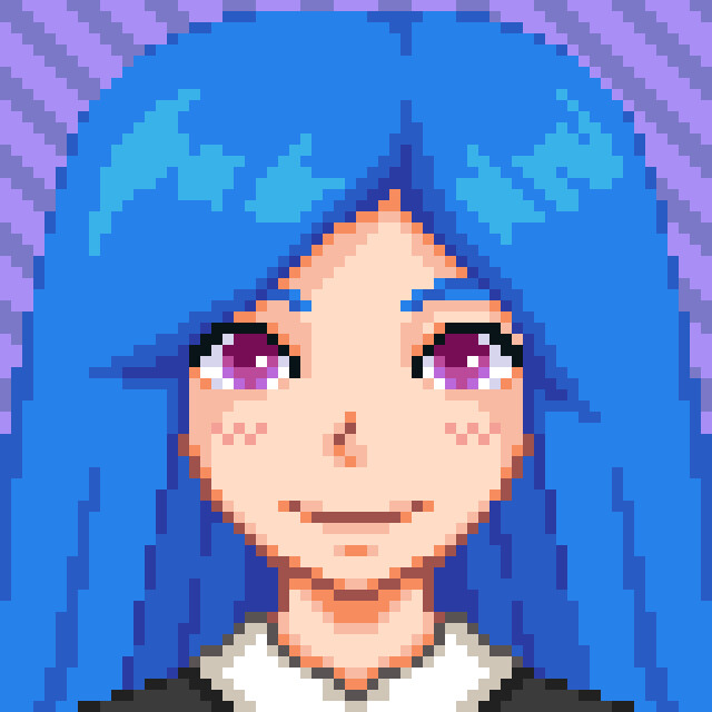 ArtStation - Witch Anime Girl Pixel Art from my game