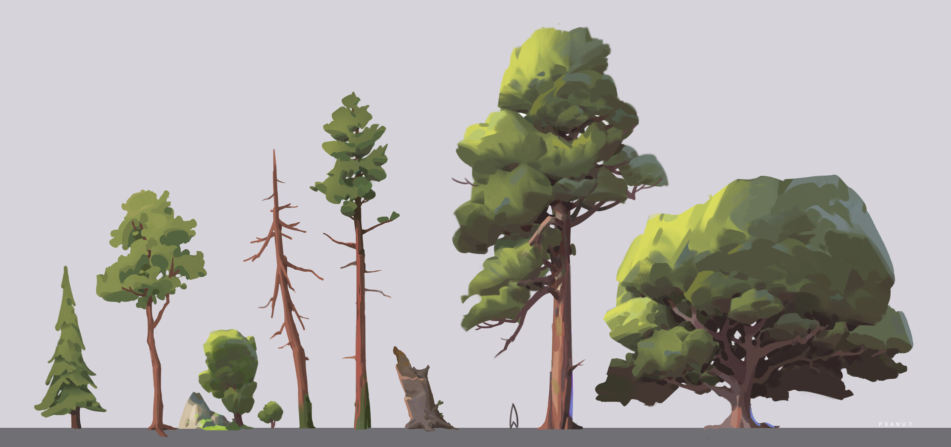 ArtStation - Tree practice