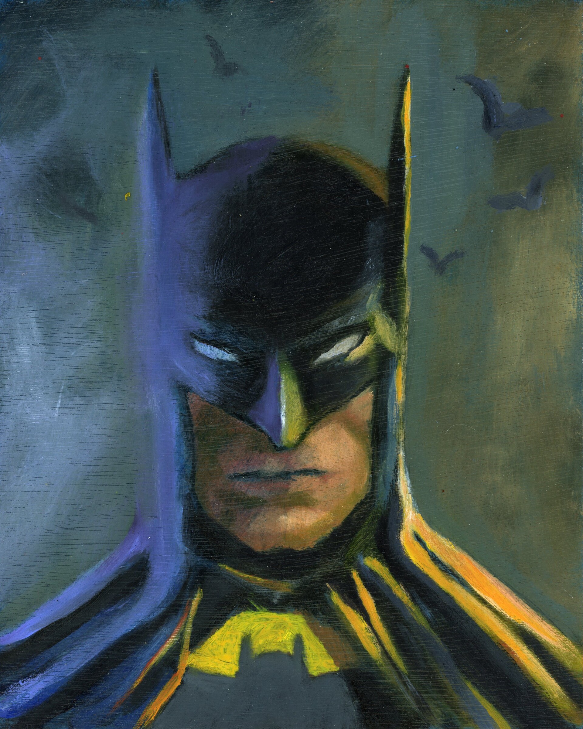 Superiority Strength overlook ArtStation - Young Batman Commission 8x12 oil paint