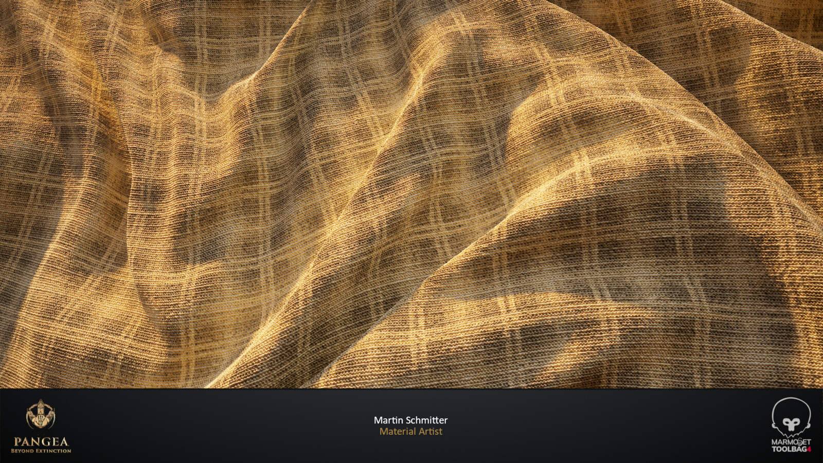Linen Style Fabric Pattern 2 Plane Render