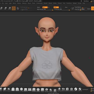 Practise sculpting in ZBrush