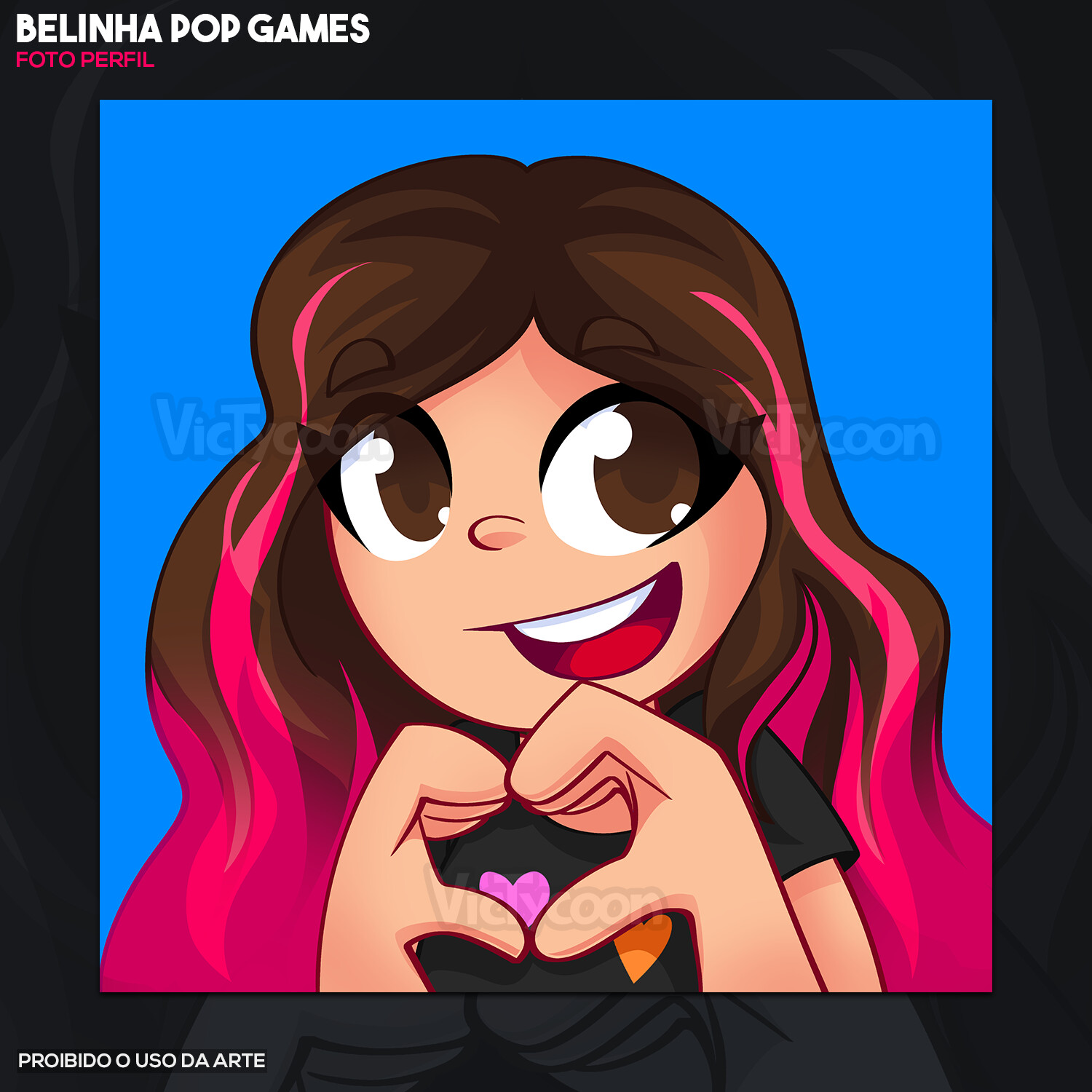 VicTycoon Art - BANNER, AVATAR, LOGOTIPO - Belinha Pop Games ( Roblox )