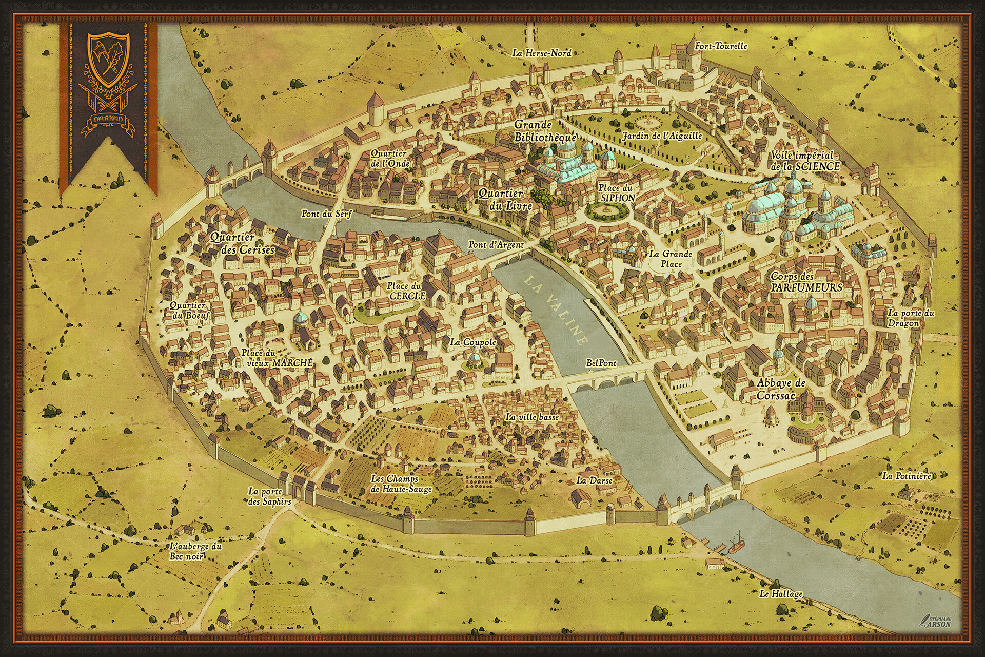 Stephane ARSON - Medieval City Map