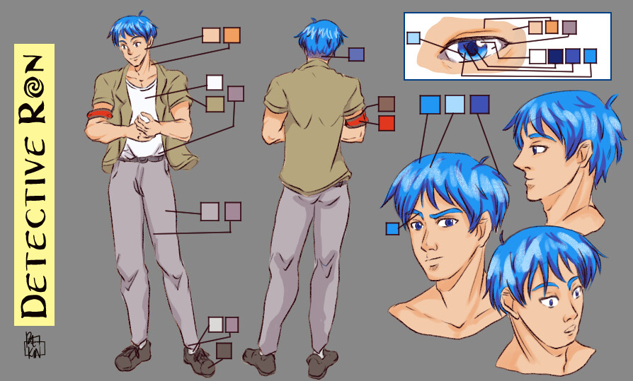 ArtStation - Design Original character Anime boy
