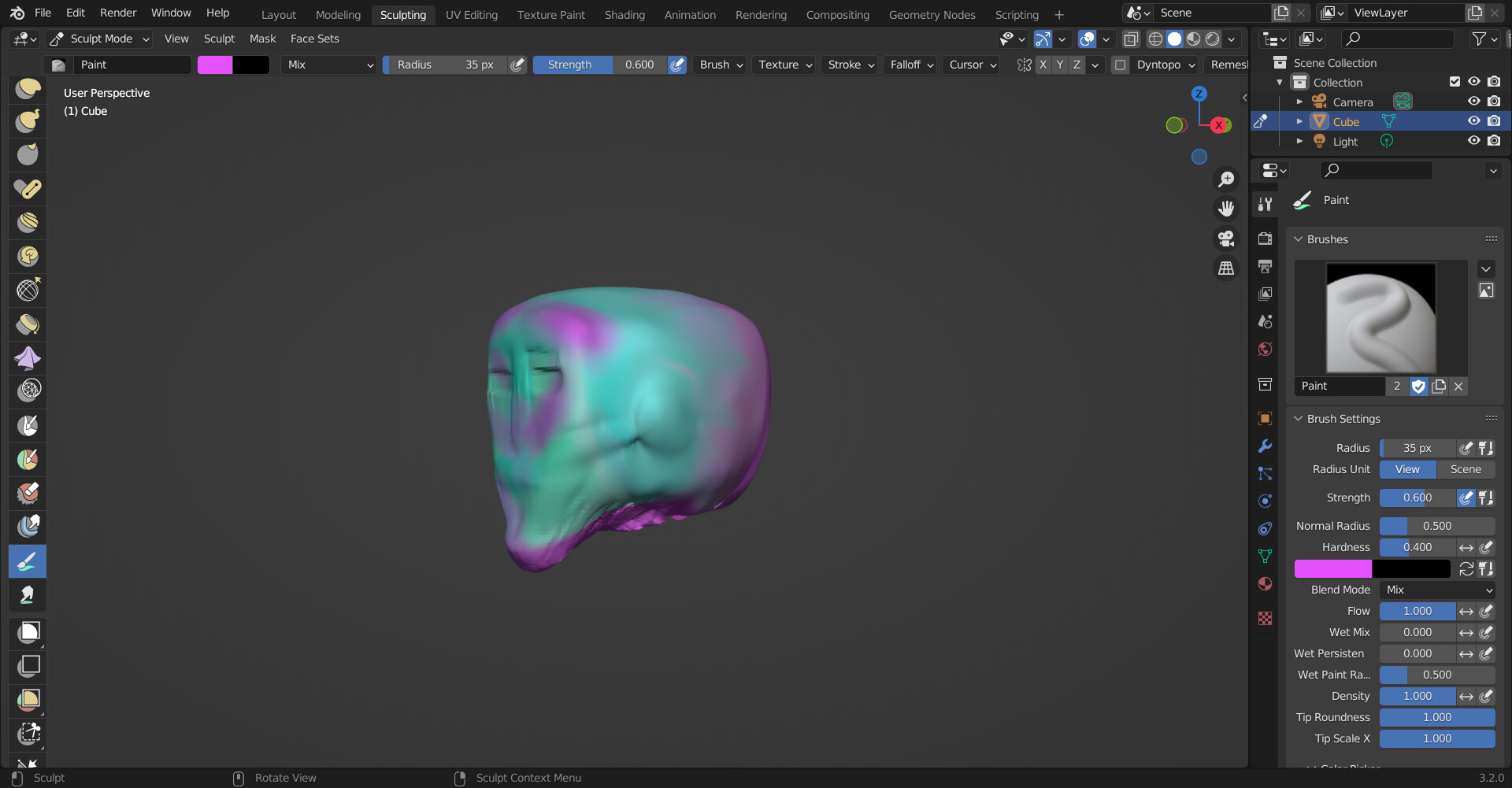 ArtStation COLOR FACE BLENDER