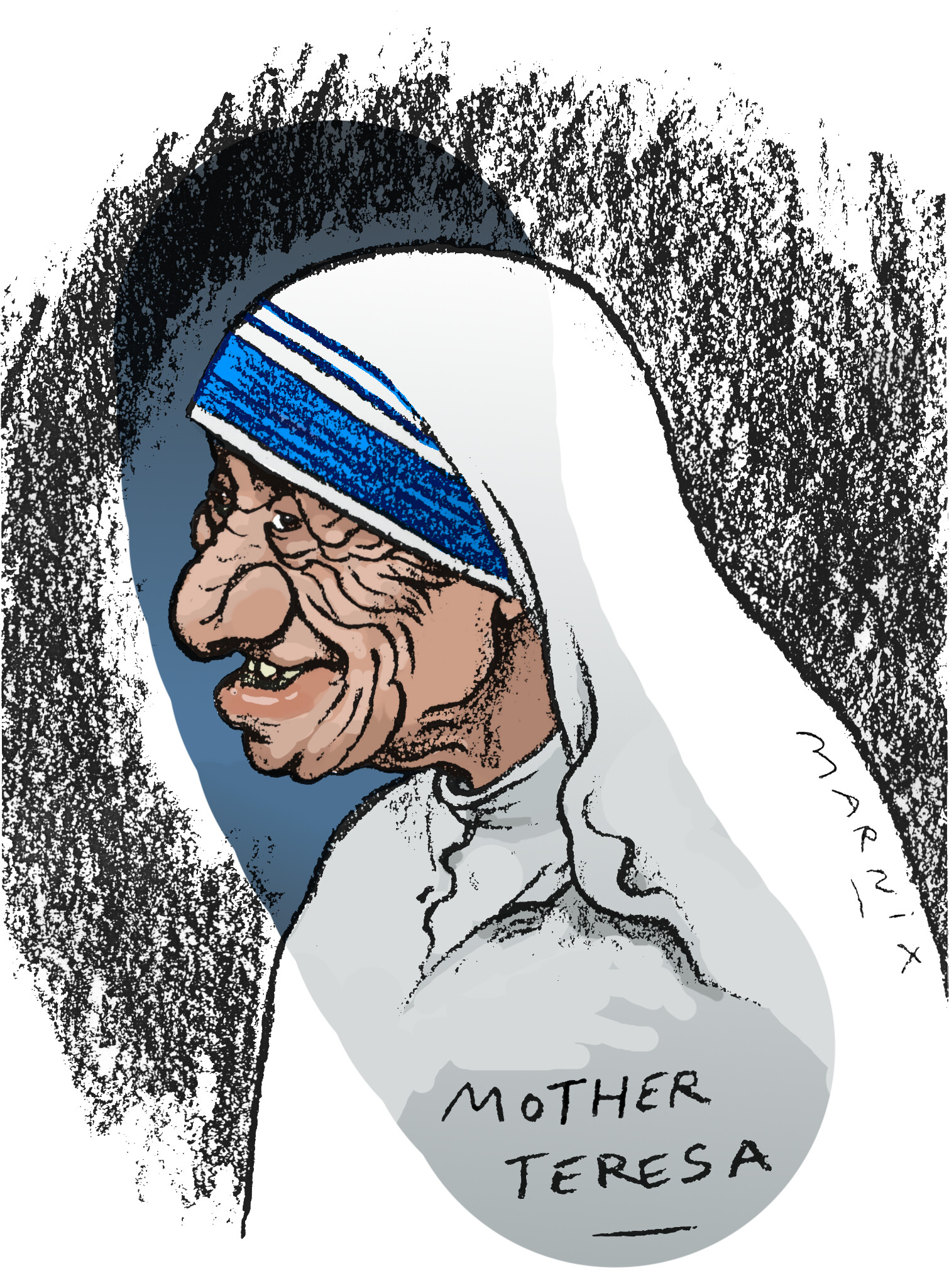 𝚕𝚘𝕧𝕖 - Pencil sketch of mother teresa | Facebook