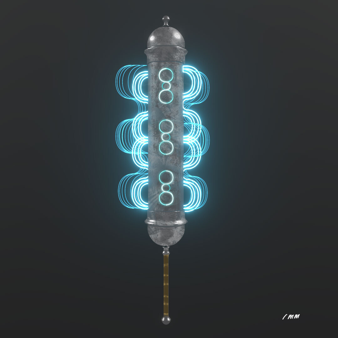 Electro Mace - Simple 3d blocking for proof of concept.