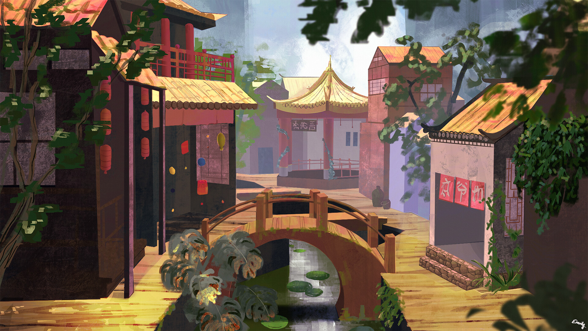 ArtStation - Asian Village