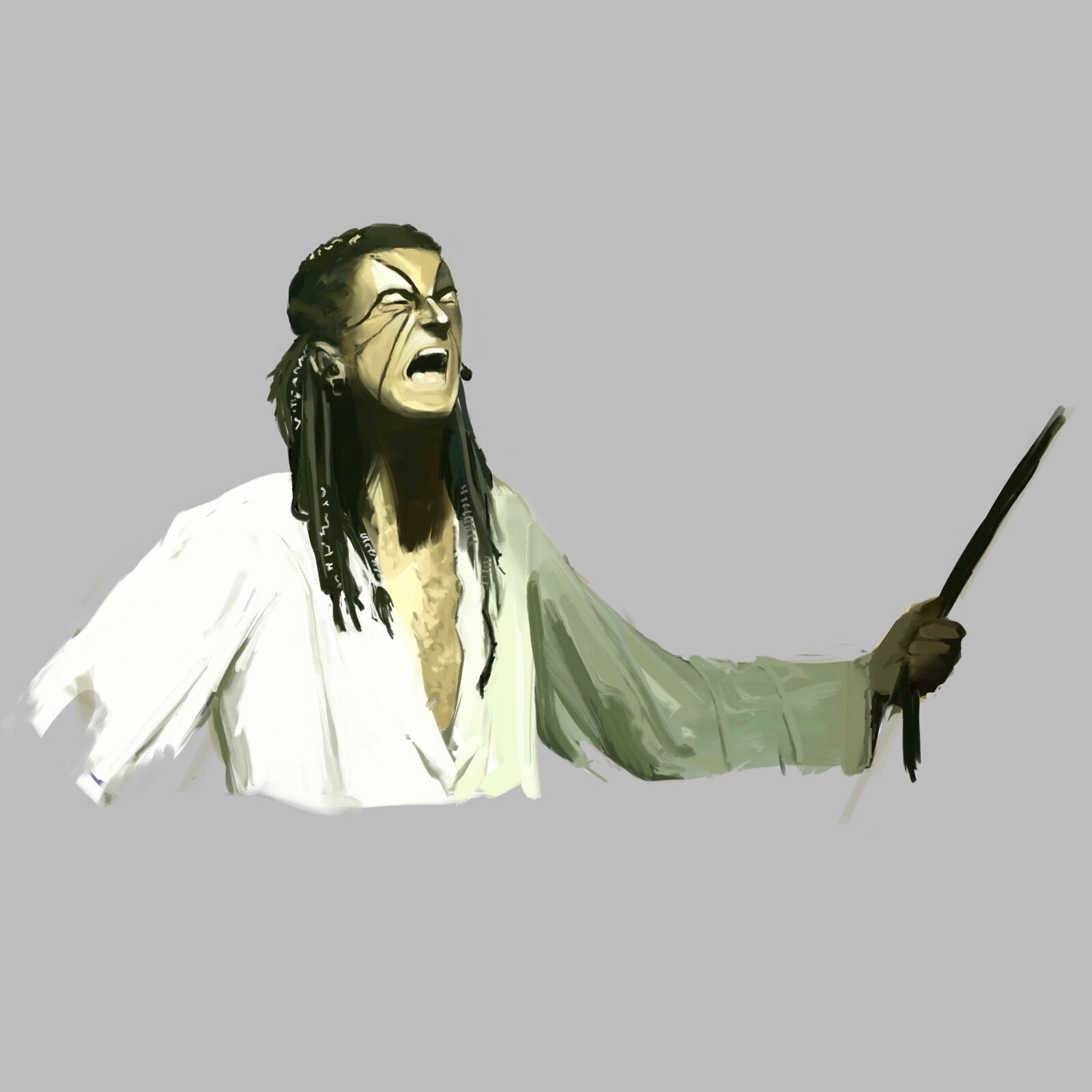 Just a fast study to do some cloth and lights studies.
