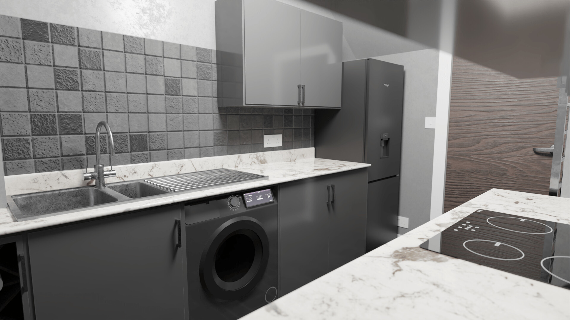 ArtStation Small Kitchen Modelled from blueprints