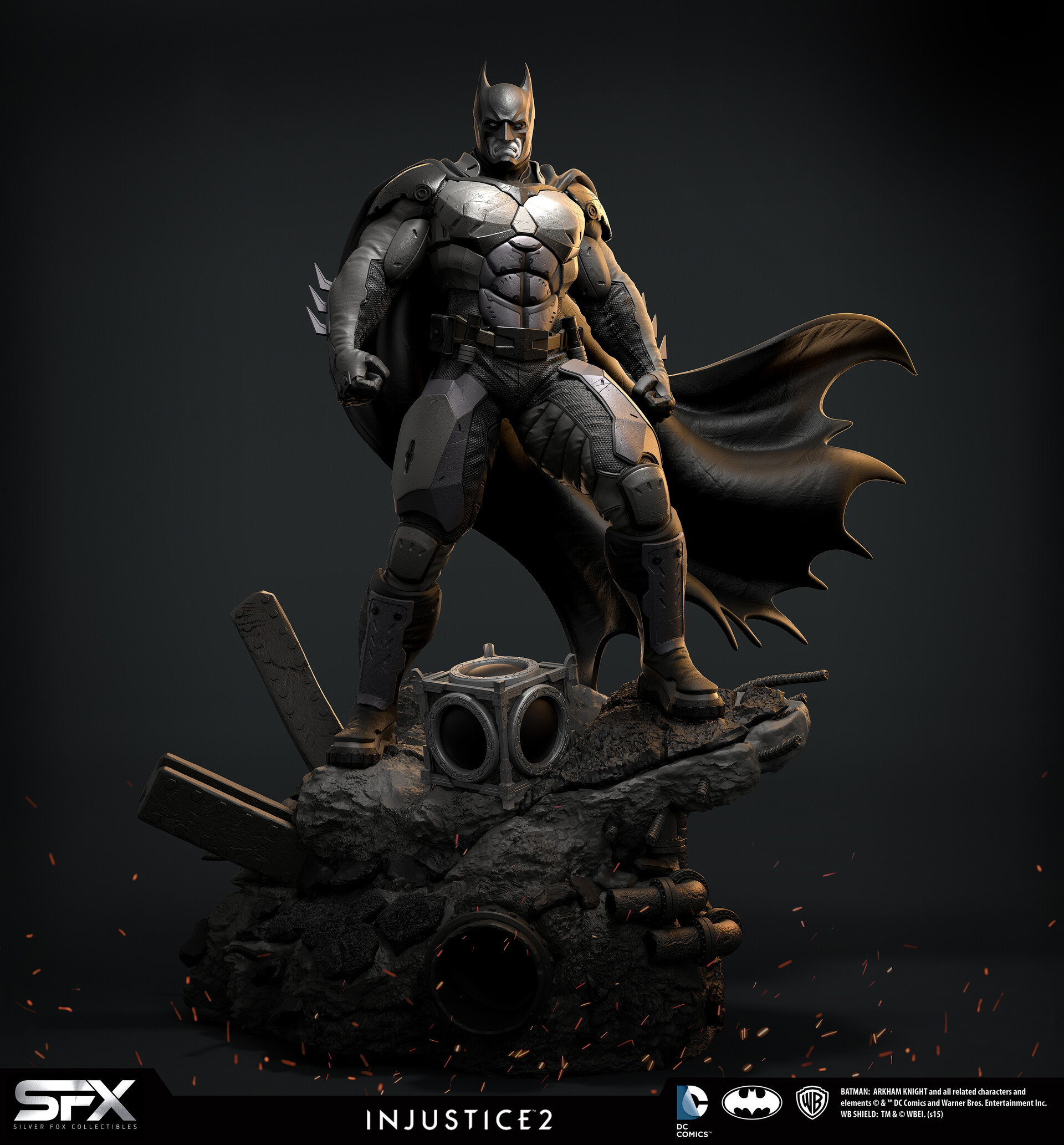 ArtStation - Batman Injustice, image size:1920x2066